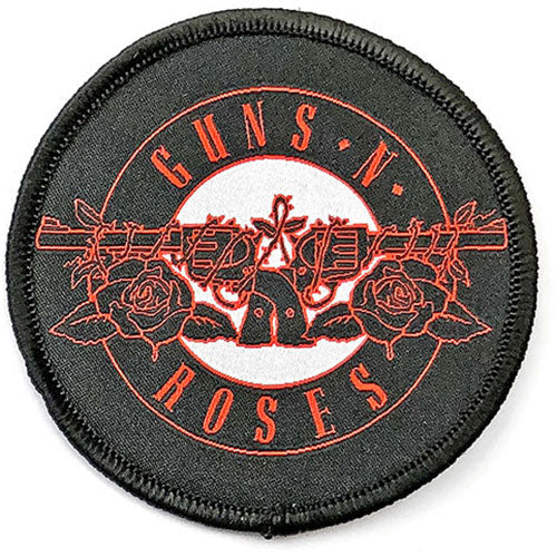 Guns N Roses Red Circle Logo Woven Patch Front