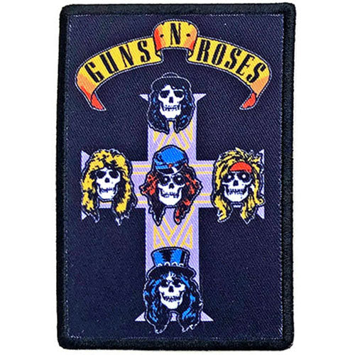 Guns N Roses Nightrain Cross Woven Patch Front