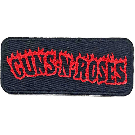 Guns N Roses Flames Woven Patch Front