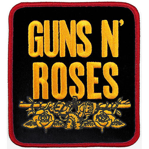Guns N Roses Stacked Black Woven Patch Front