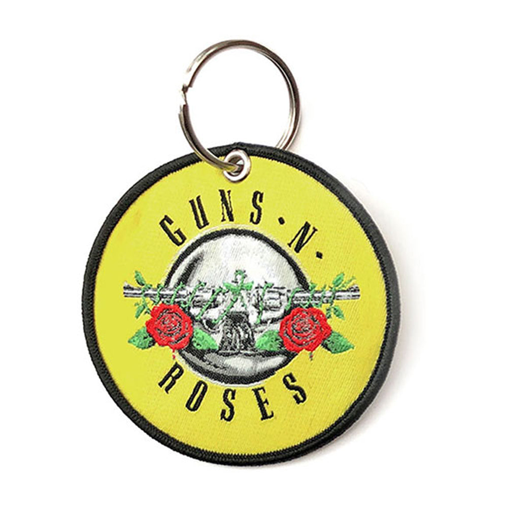 Guns N Roses Classic Circle Logo Embroidered Key Chain Front