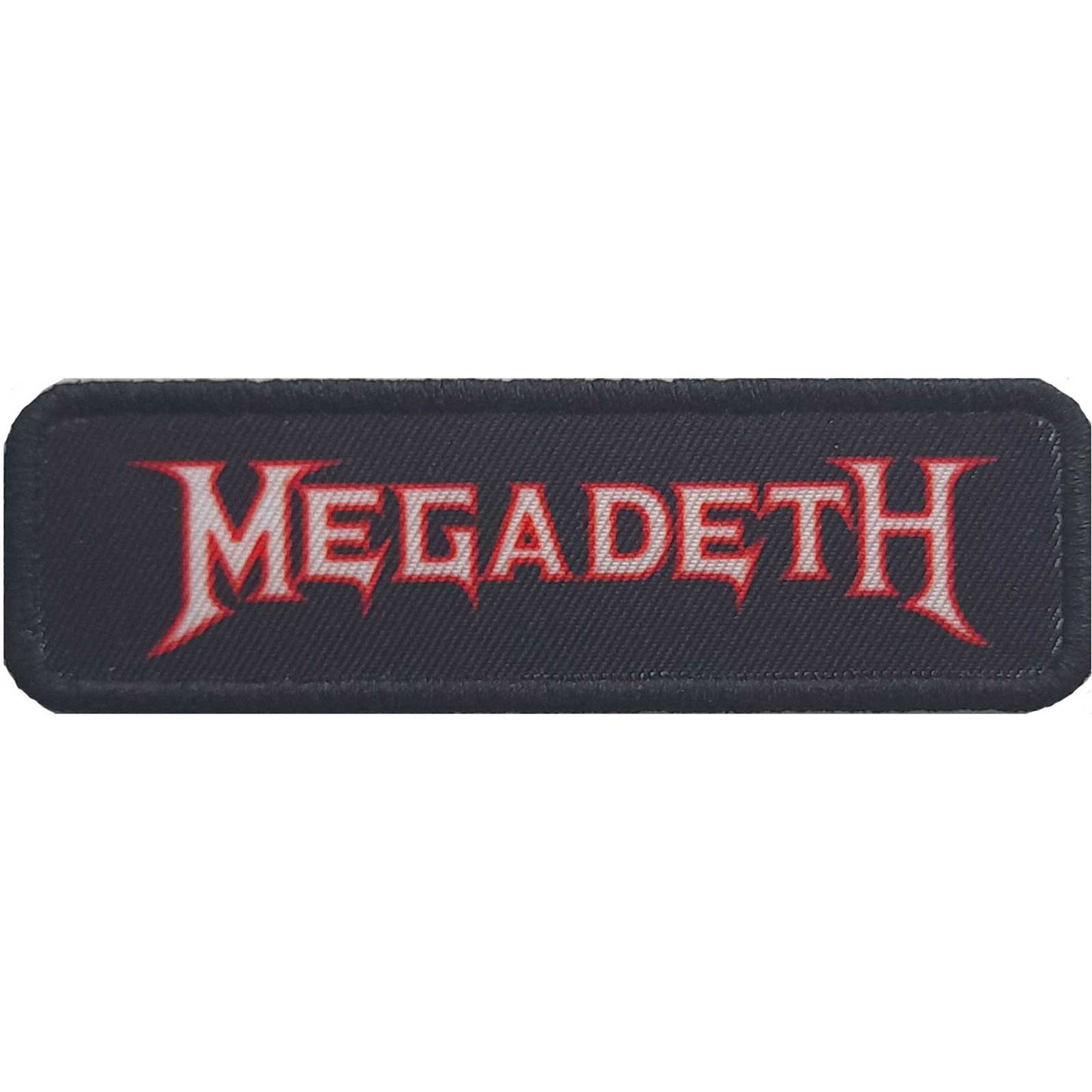 Megadeth Logo Outline Woven Patch Front