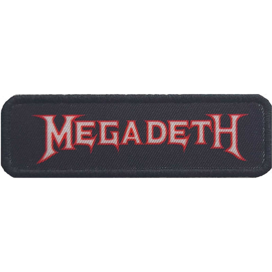 Megadeth Logo Outline Woven Patch Front