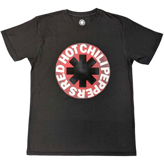 Red Hot Chili Peppers Red Circle Asterisk T-shirt Front