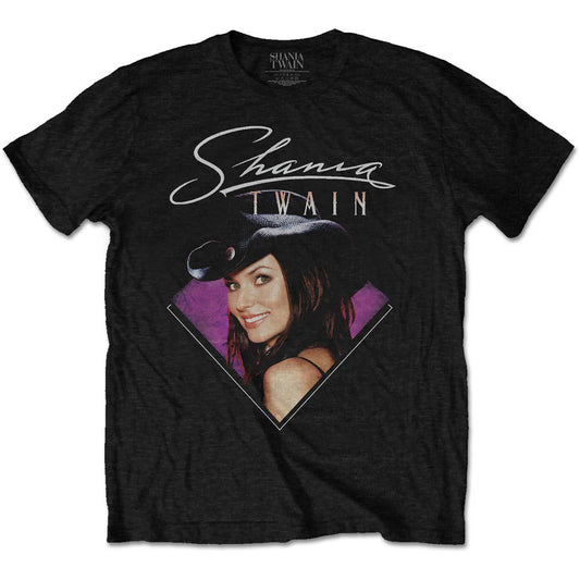 Shania Twain Purple Photo T-shirt Front