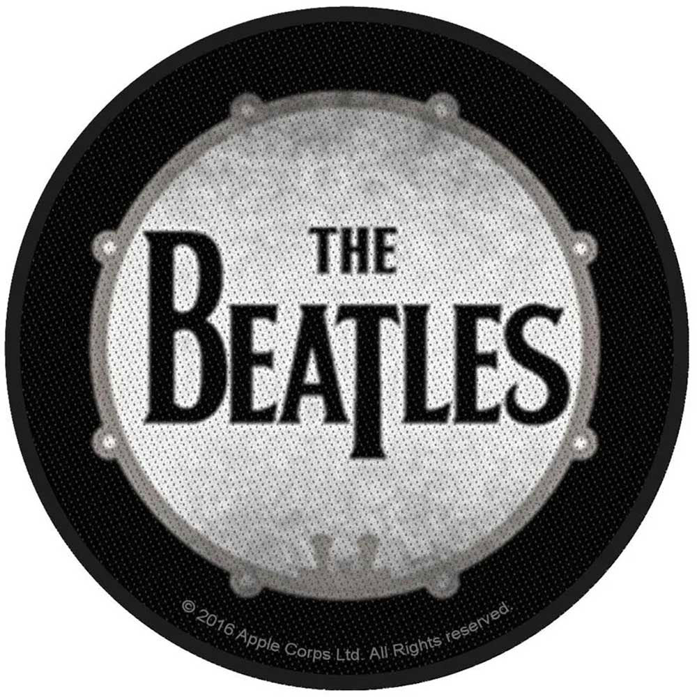 Beatles Drumskin Woven Patch Front