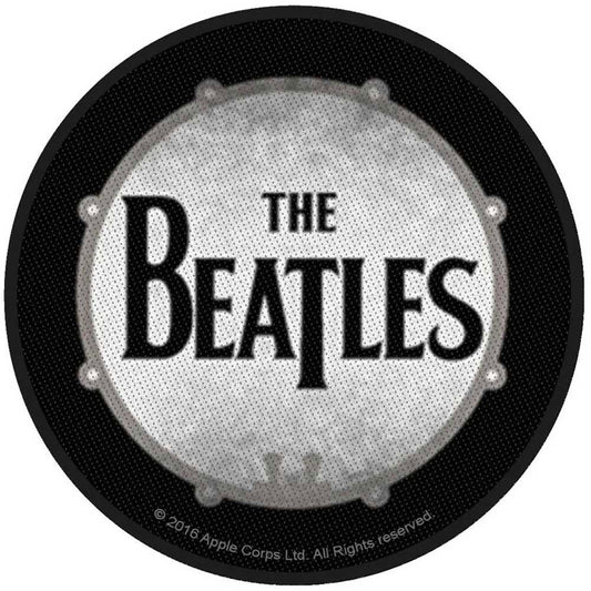 Beatles Drumskin Woven Patch Front