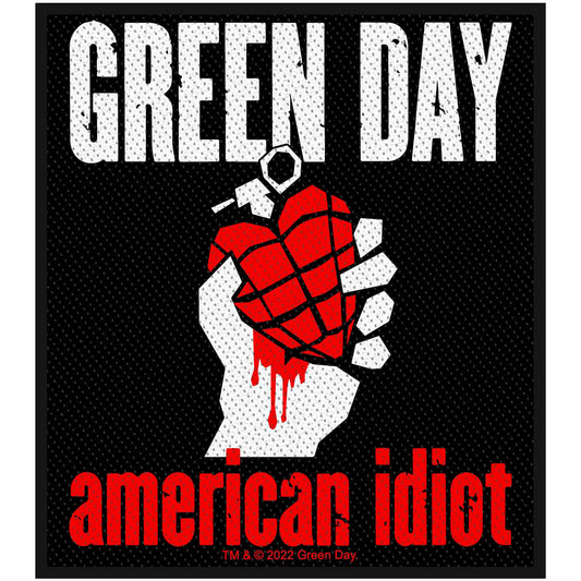 Green Day American Idiot Woven Patch Front