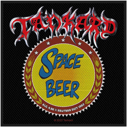 Tankard Space Beer Woven Patch Front
