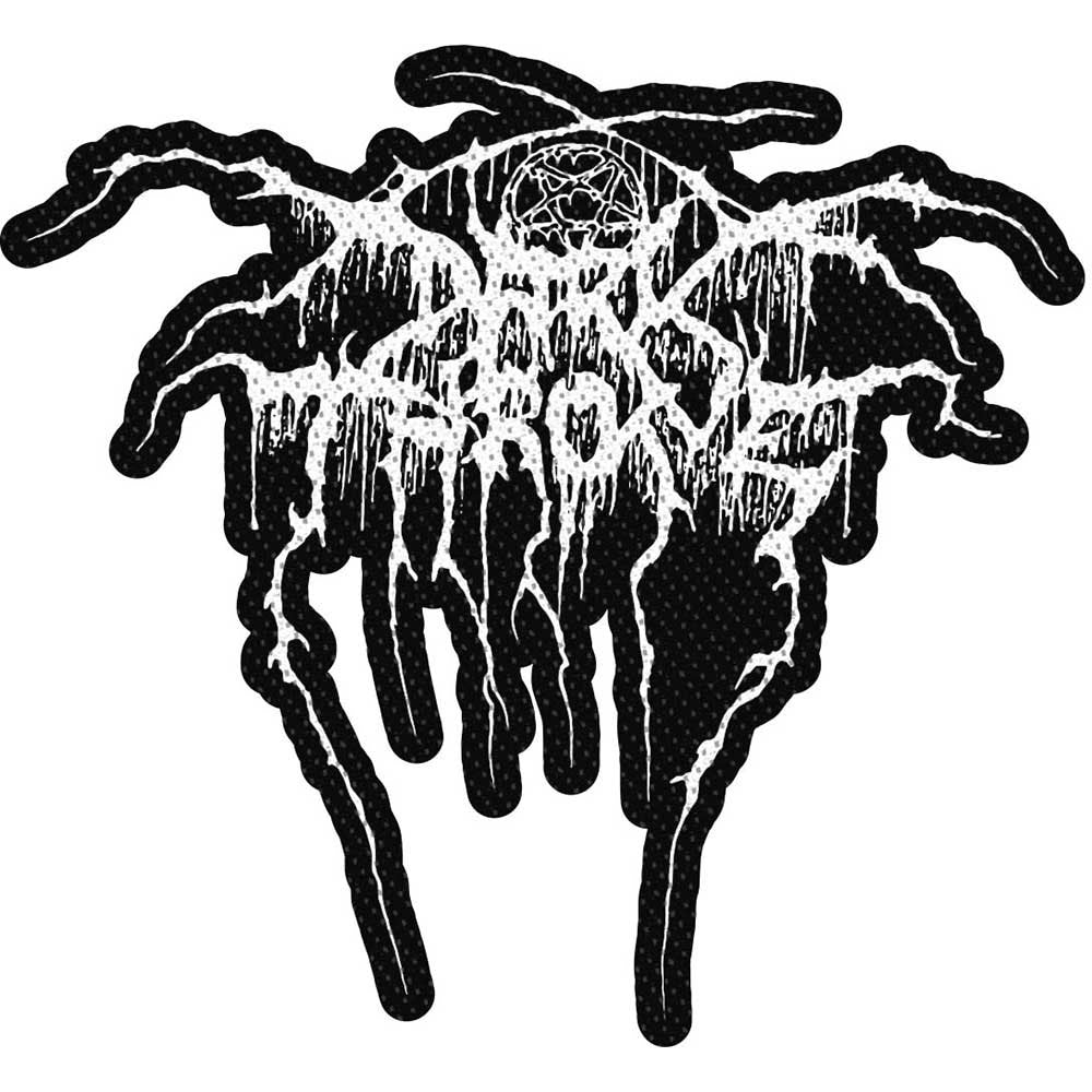 DarkThrone Logo Cut Out Woven Patch Front