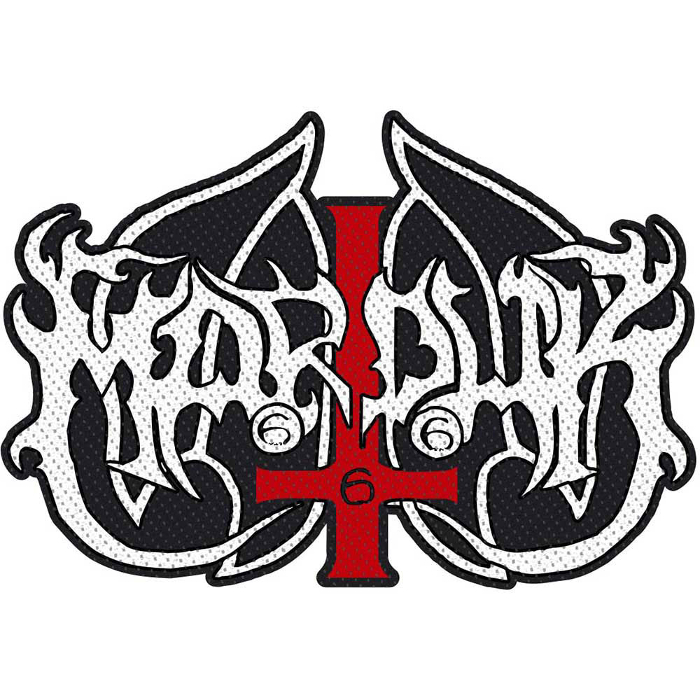 Marduk Logo Cut Out Woven Patch Front