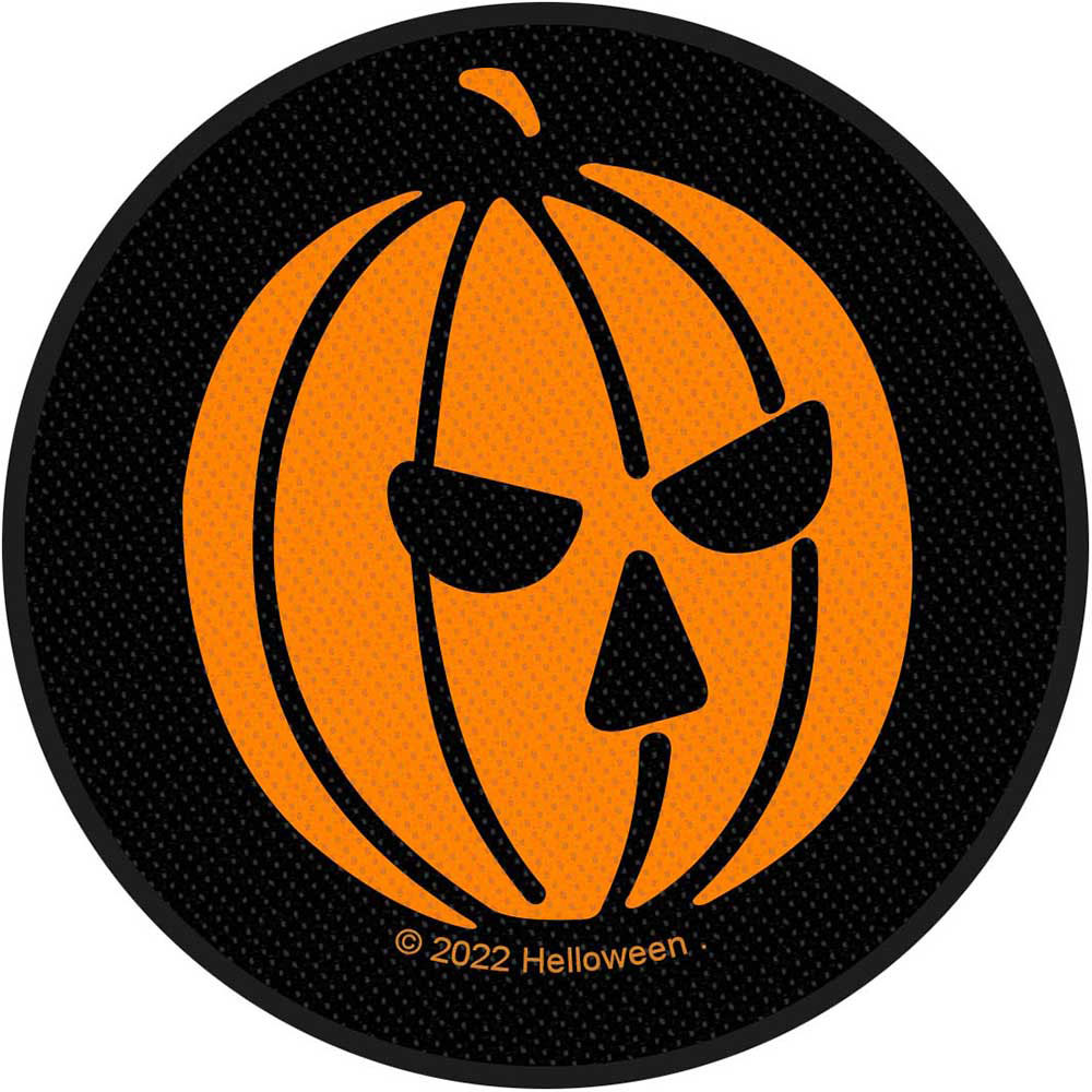 Helloween Pumpkin Woven Patch Front
