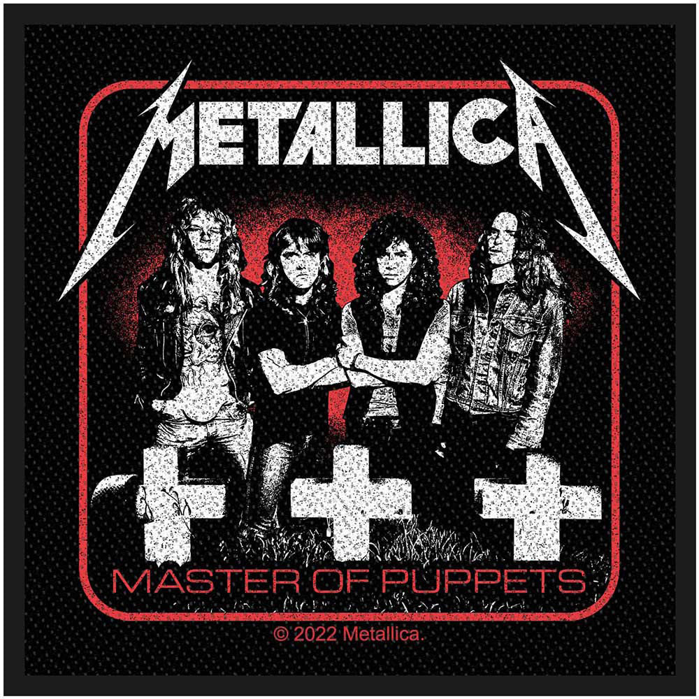 Metallica Master Of Puppets Band Woven Patch Front