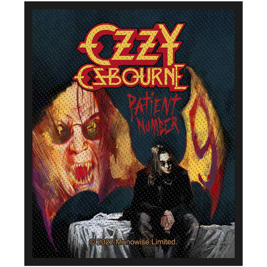 Ozzy Osbourne Patient No.9 Woven Patch Front