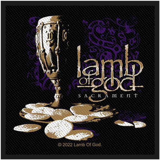 Lamb Of God Sacrament Woven Patch Front