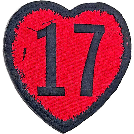Sex Pistols 17 Heart Woven Patch Front