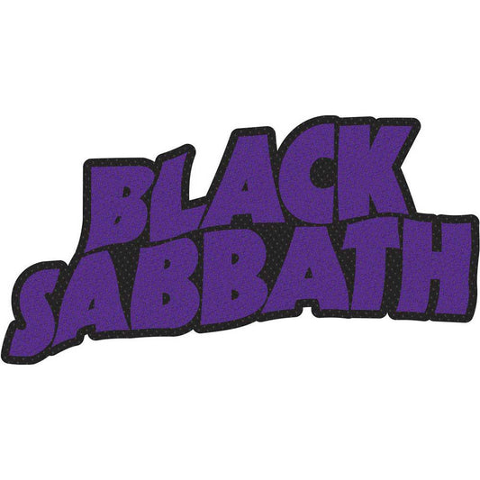 Black Sabbath Logo Cut Out Woven Patch Front
