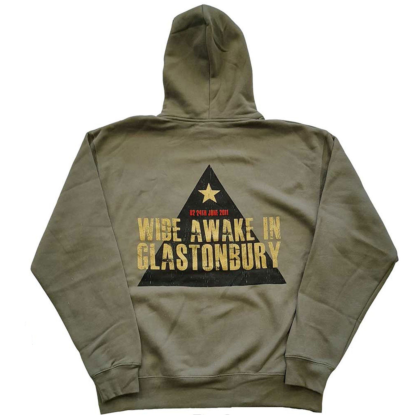 U2 Glastonbury 2011 Pyramid Stage Zippered Hooded Sweatshirt