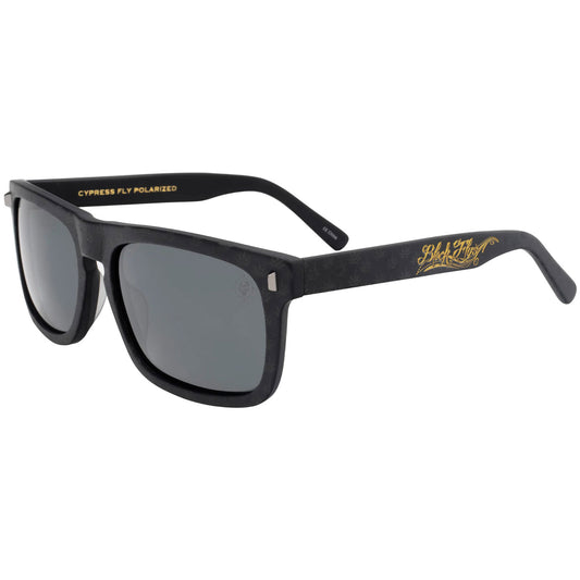 Cypress Hill Black Flys Flyamivice Collaboration Matte Black w/ Smoke Polarized Lens Sunglasses Front