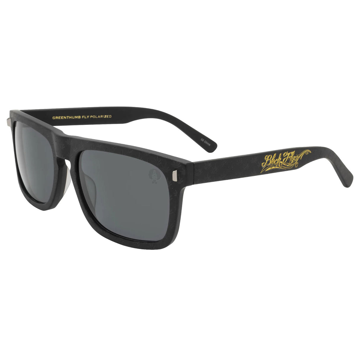 Cypress Hill Dr. Greenthumb Flyamivice Matte Black w/ Smoke Polarized Lens Sunglasses Front