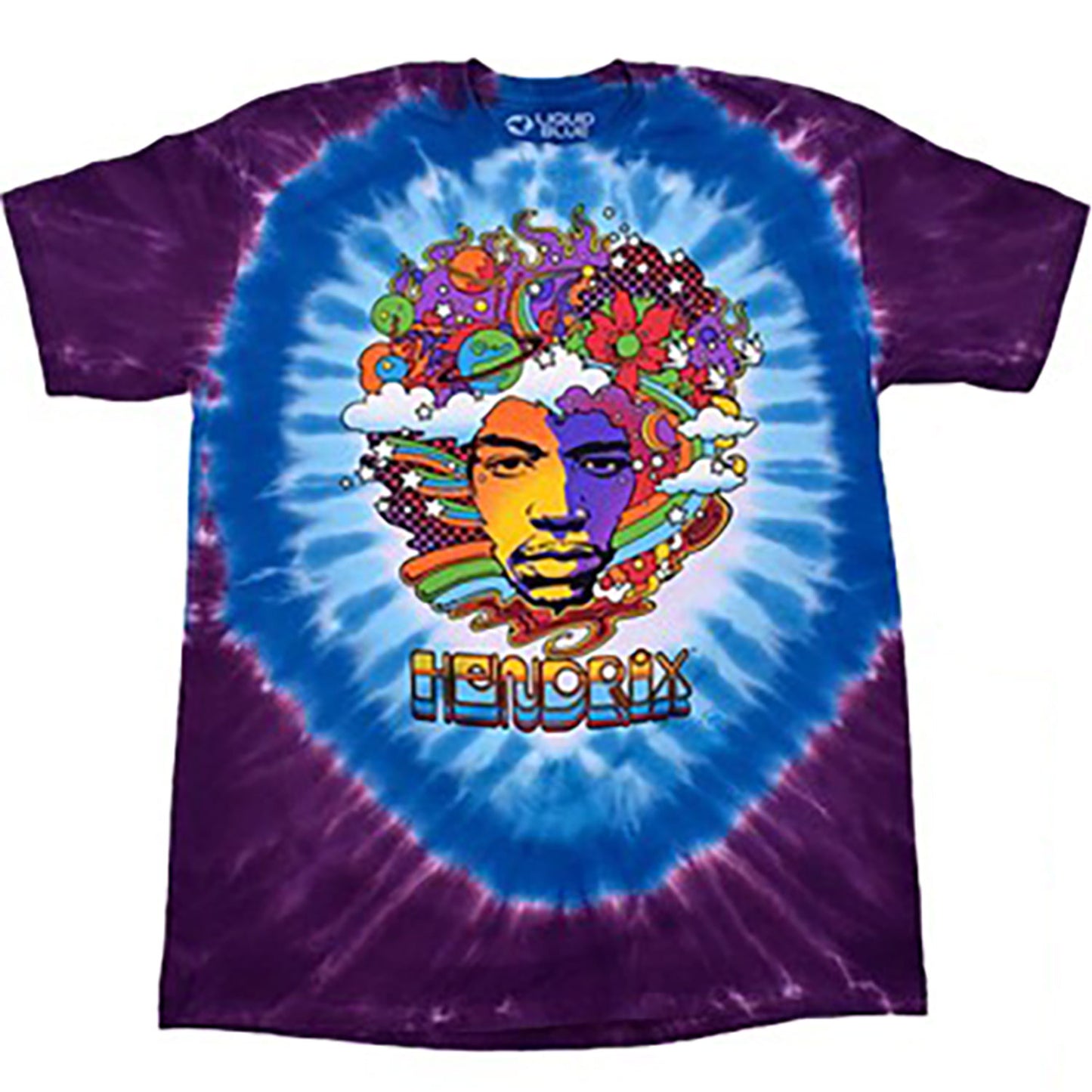Jimi Hendrix Jimi Mod Tie Dye T-shirt Front