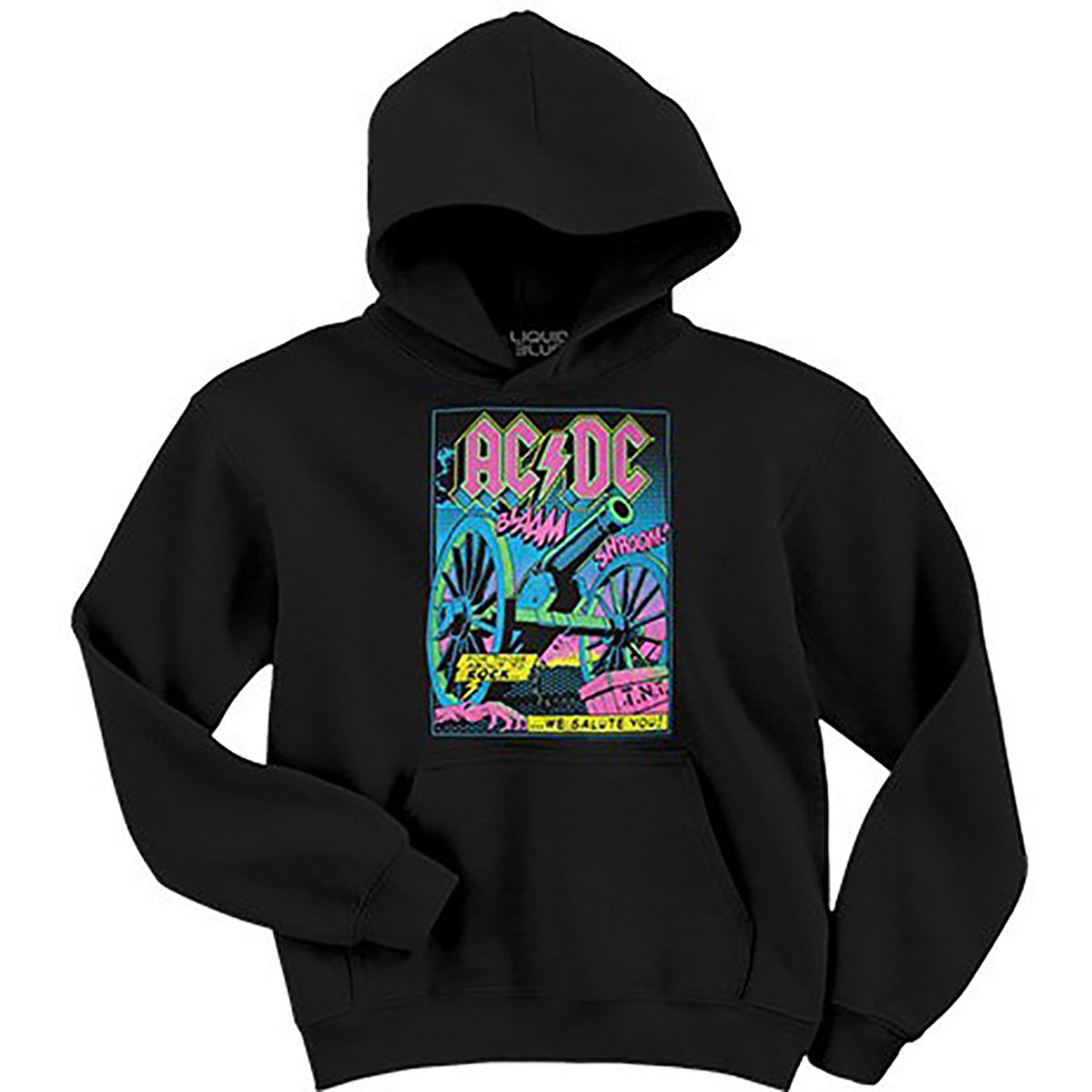 AC/DC TNT Blacklight Hooded Sweatshirt Front