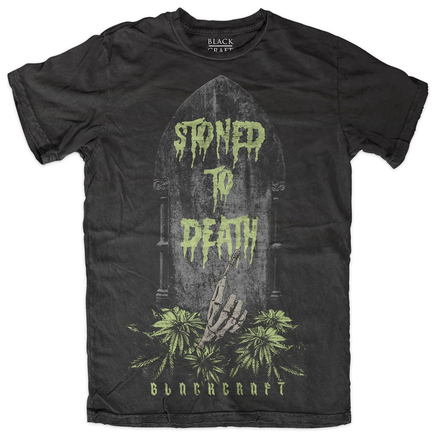 Blackcraft Cult Stoned To Death Slim Fit T-shirt Front