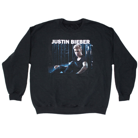 Justin Bieber Photo Under Logo Sweatshirt Front