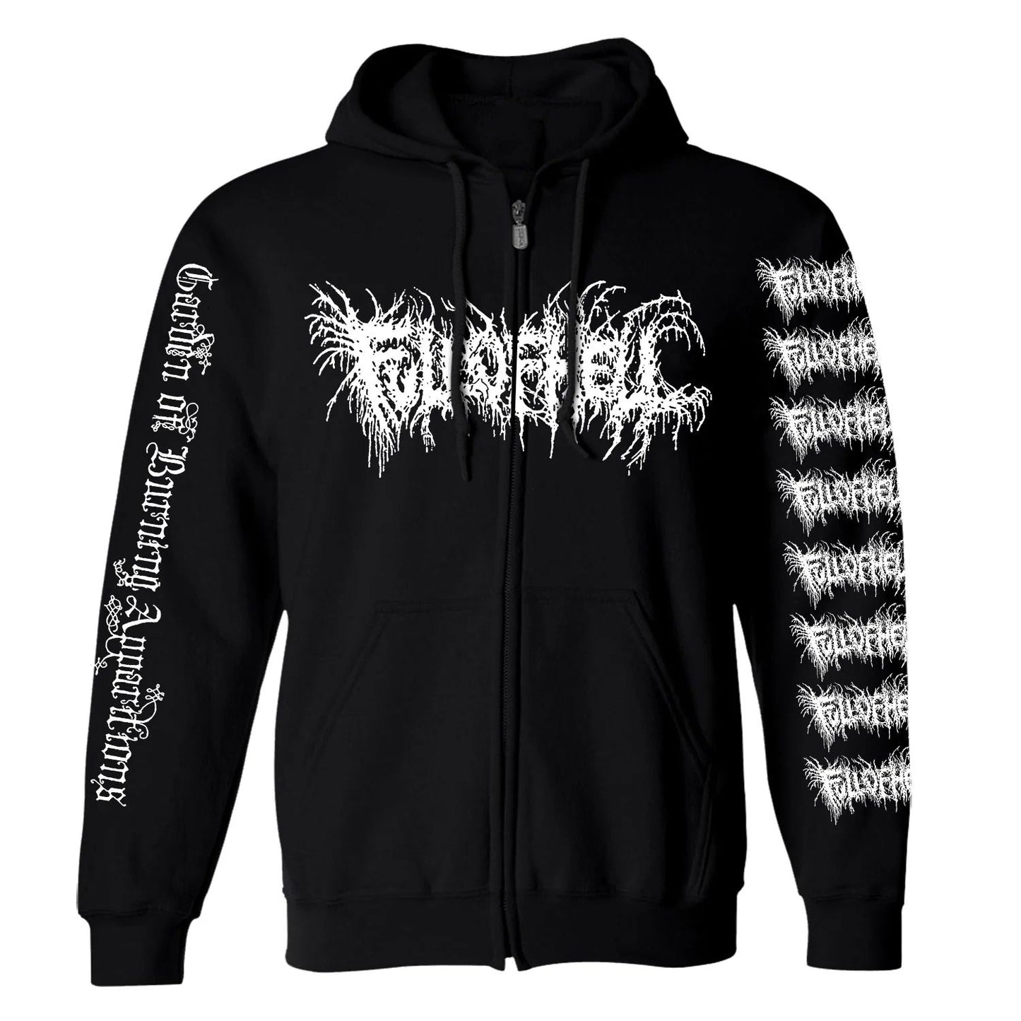 Full Of Hell Garden of Burning Apparitions Zippered Hooded Sweatshirt