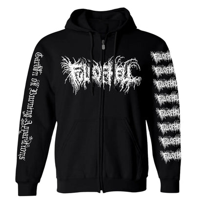 Full Of Hell Garden of Burning Apparitions Zippered Hooded Sweatshirt