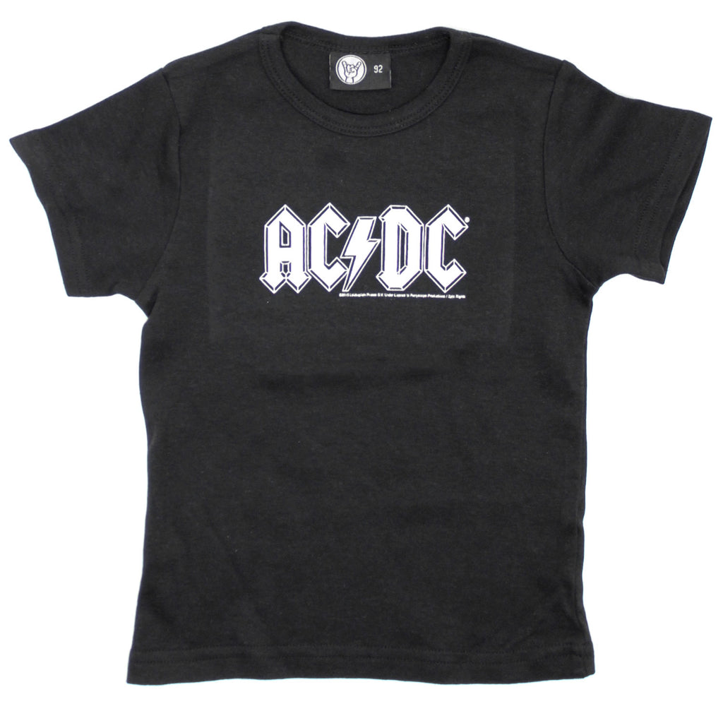 AC/DC Black & White Logo Childrens T-shirt 444758 | Rockabilia Merch Store