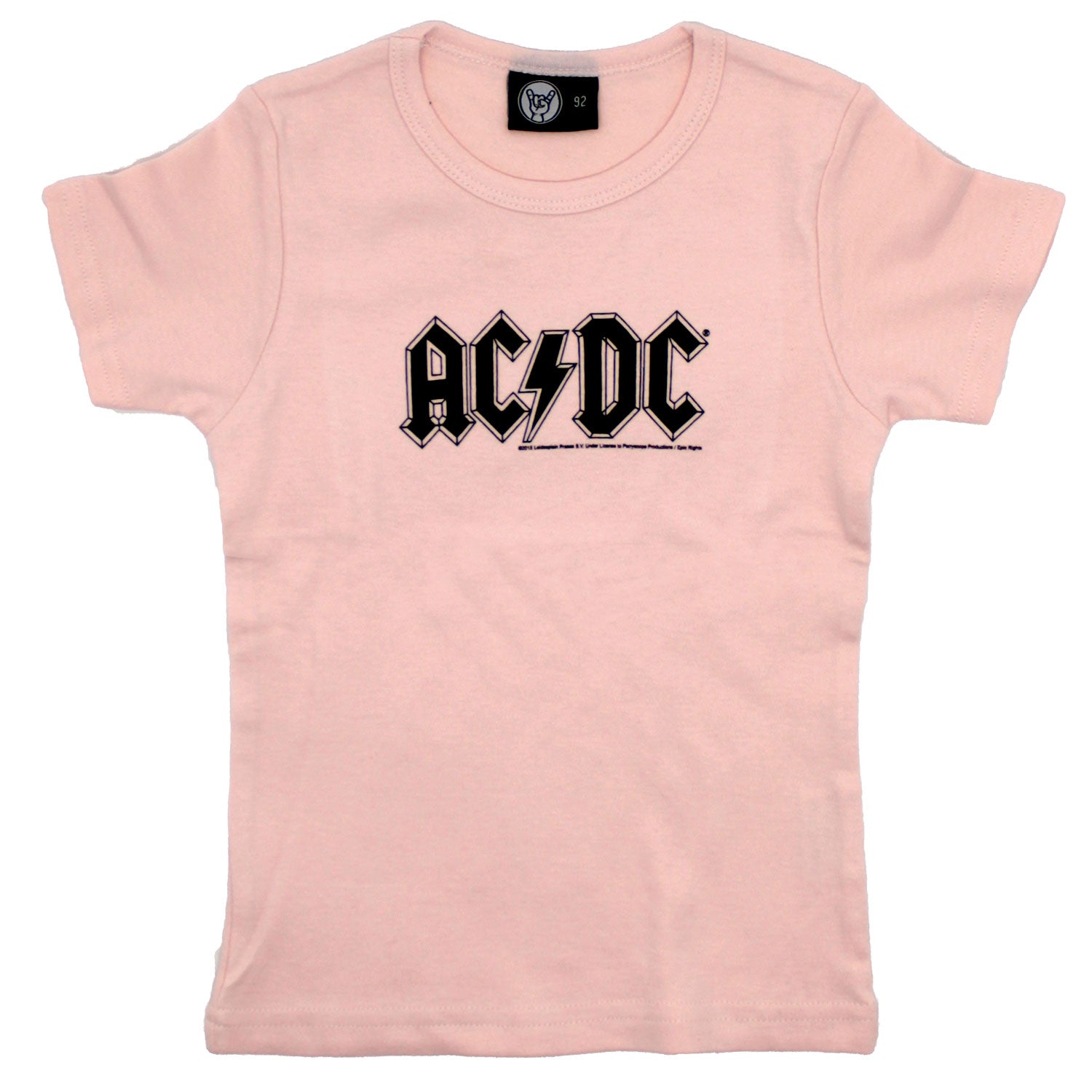 AC/DC Black On Pink Logo Childrens T-shirt | AC/DC Merch Store
