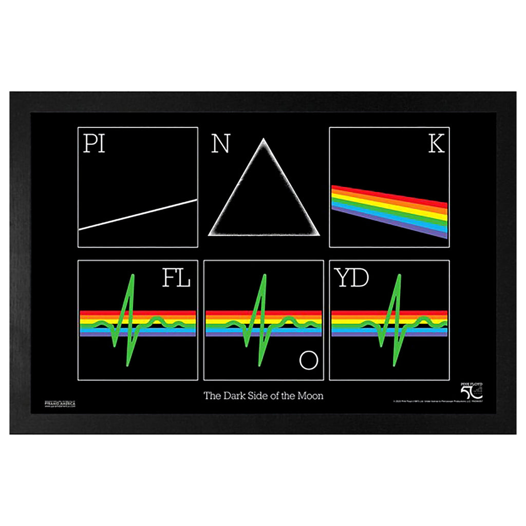 Pink Floyd DSOTM50-Squares Prism Framed Wall Art 444849 | Rockabilia ...
