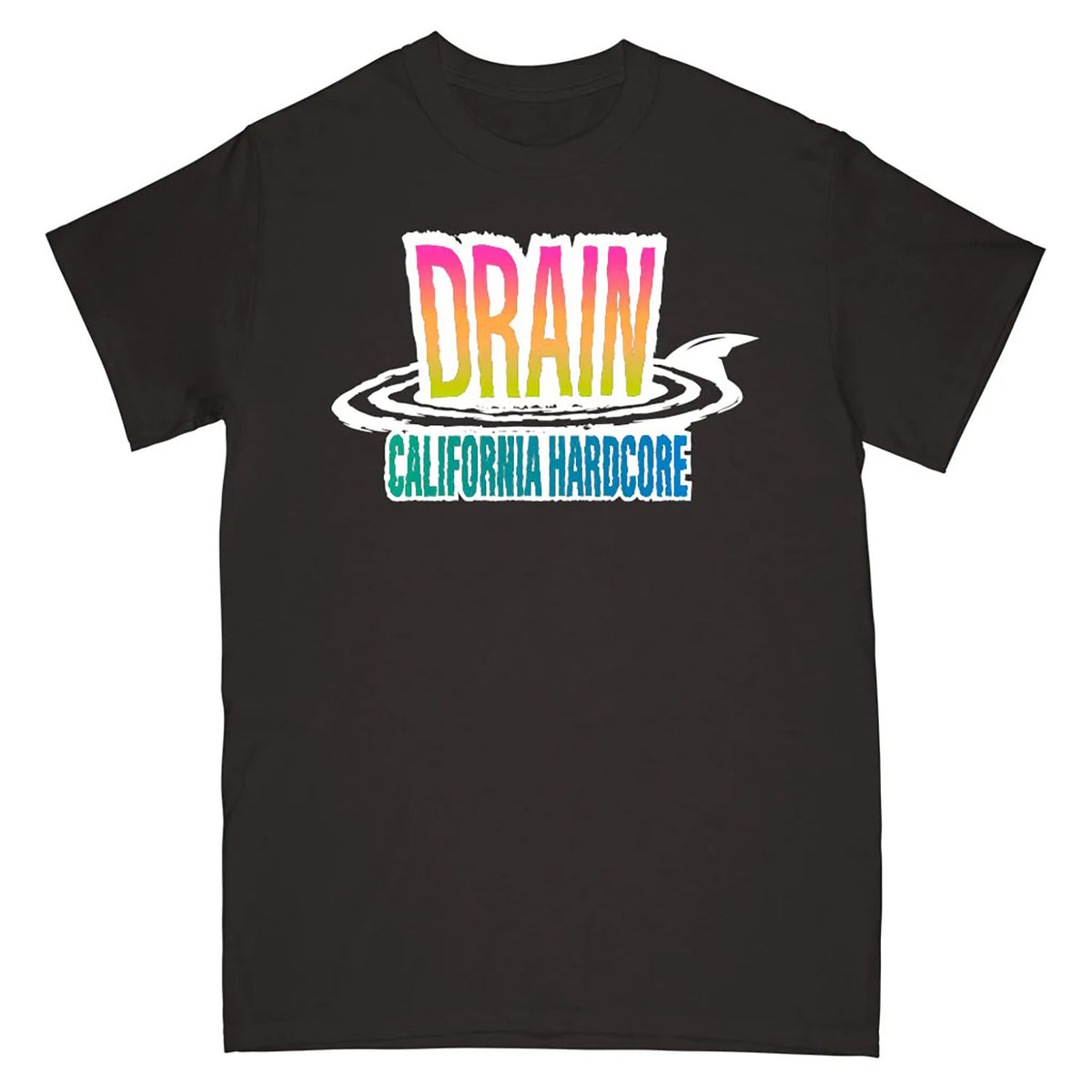 Drain California Hardcore (Black) T-shirt Front