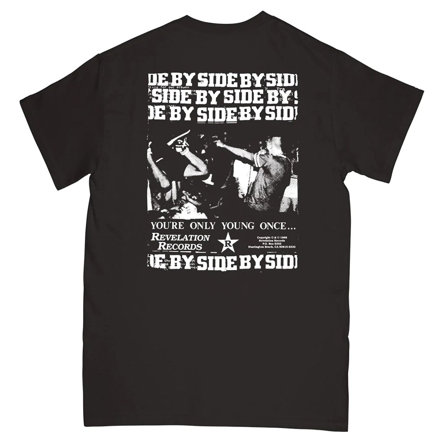 Side By Side Side By Side By Side (Black) T-shirt
