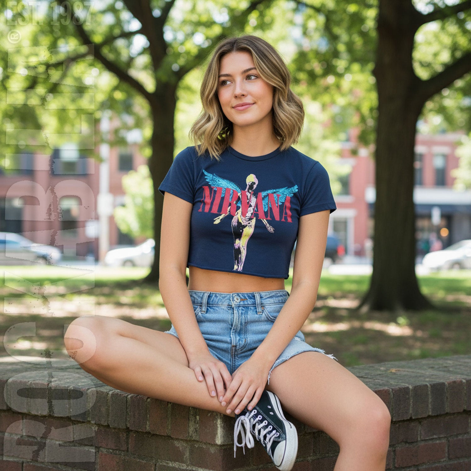 Nirvana Angelic Ladies Crop Top Junior Top Alt 2