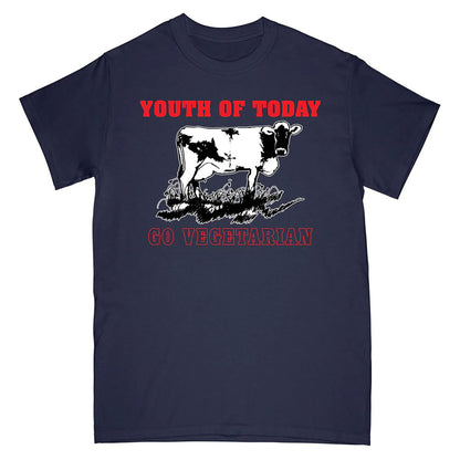 Youth Of Today Go Vegetarian (Navy) T-shirt