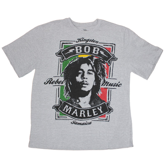 Bob Marley Kingston Jamaica Rebel Music Tall Tee T-shirt