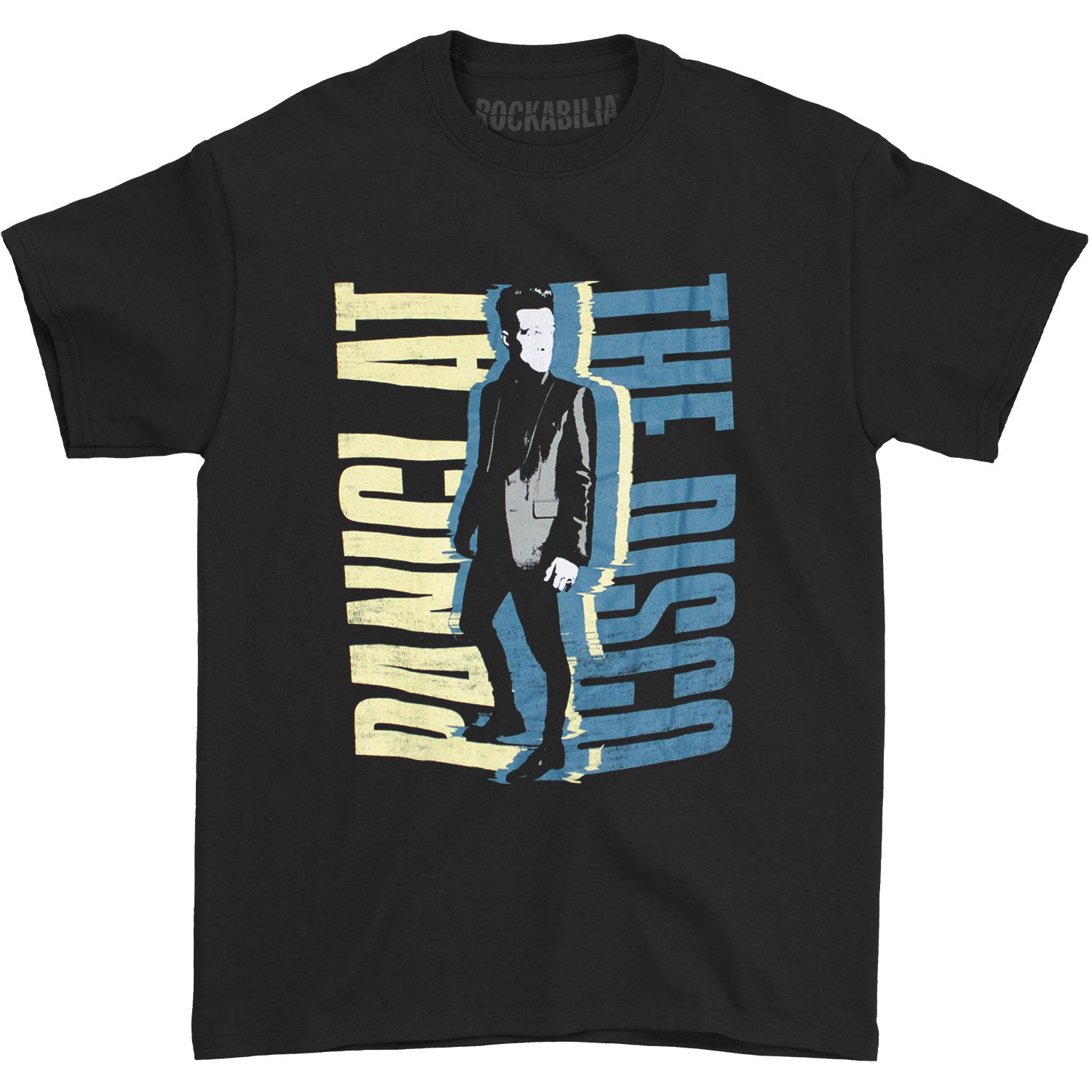 Panic At The Disco Vintage Distressed Photo & Vertical Logo T-shirt