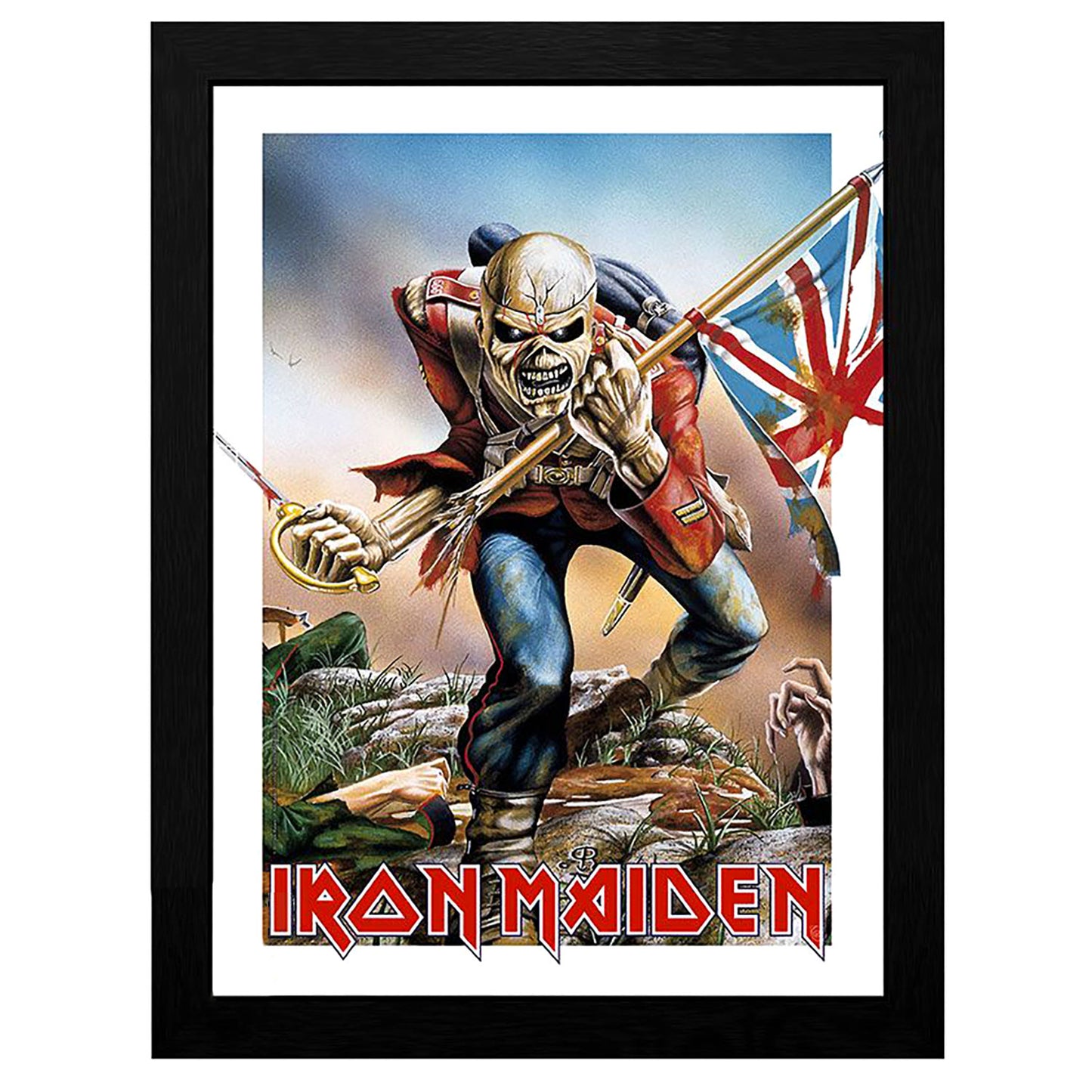 Iron Maiden Trooper Eddie Framed Wall Art