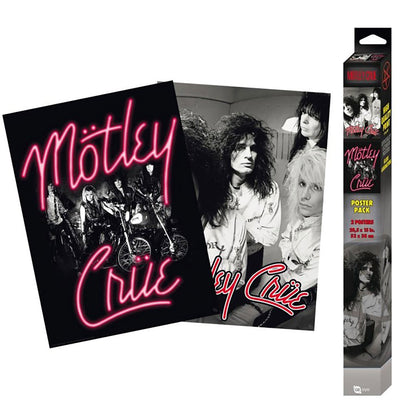 Motley Crue Set of 2 Posters - Neon and Straightjackets Domestic Poster