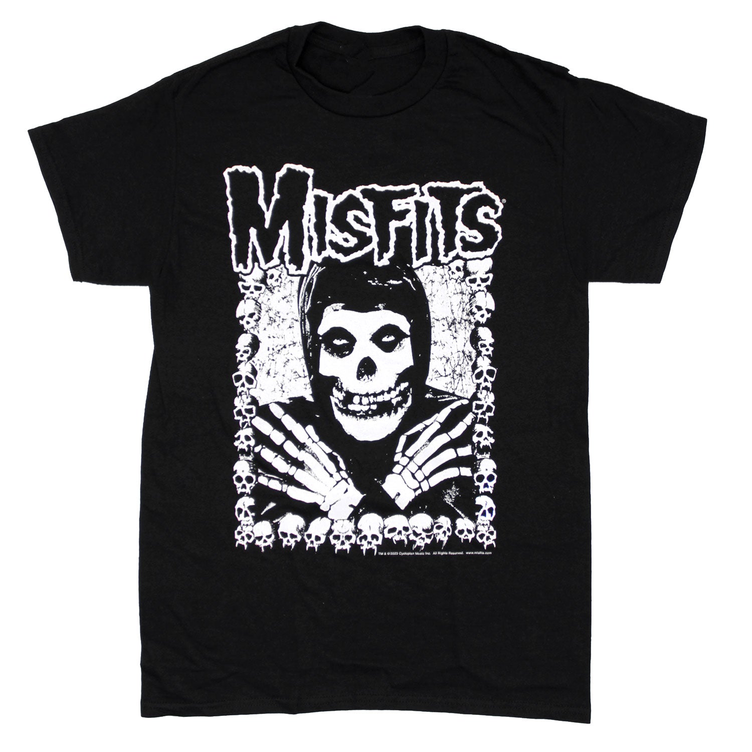 Misfits Skeleton Hands T-shirt | Misfits Merch Store
