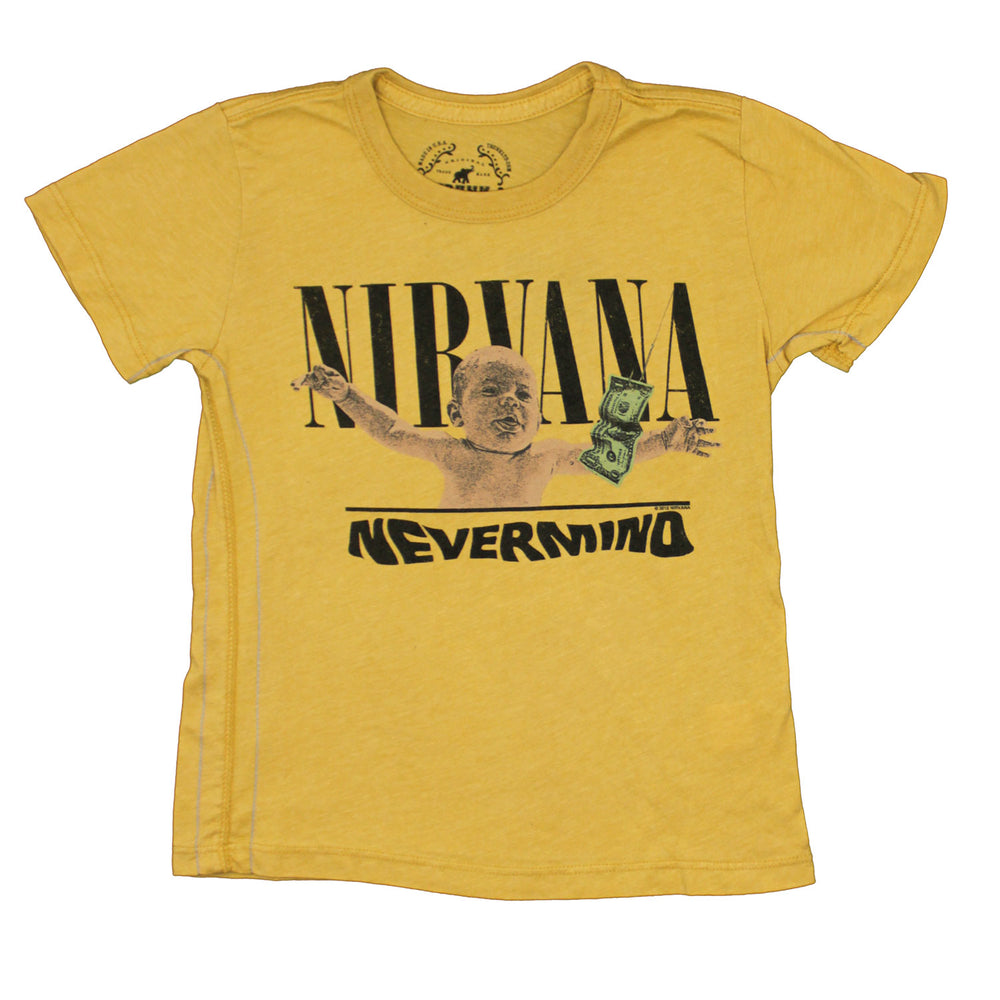 Nevermind Trunk LTD Faded Yellow Youth Tee Childrens T-shirt