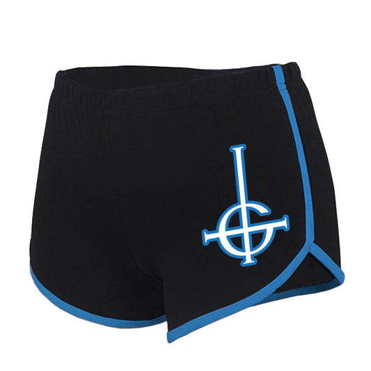 Blue Logo Dolphin Shorts (Rockabilia Exclusive) Booty Shorts