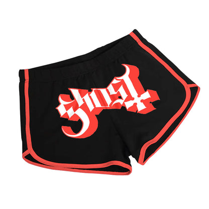 Red Logo Dolphin Shorts (Rockabilia Exclusive) Booty Shorts