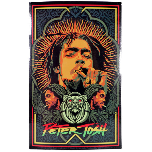 Peter Tosh Blazing Sticker Front
