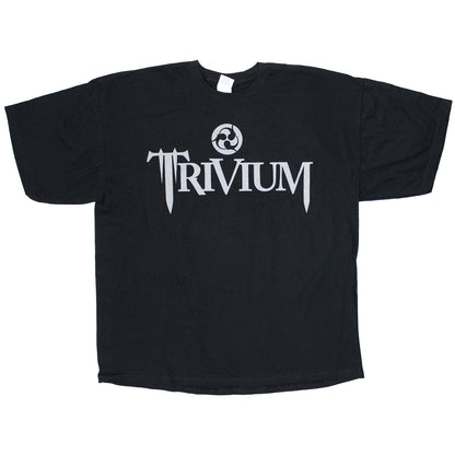 Trivium Silver Logo Solid Back Tee T-shirt