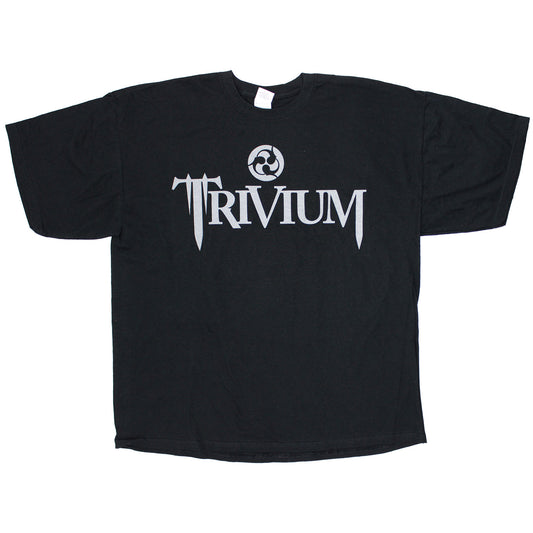 Trivium Silver Logo Solid Back Tee T-shirt