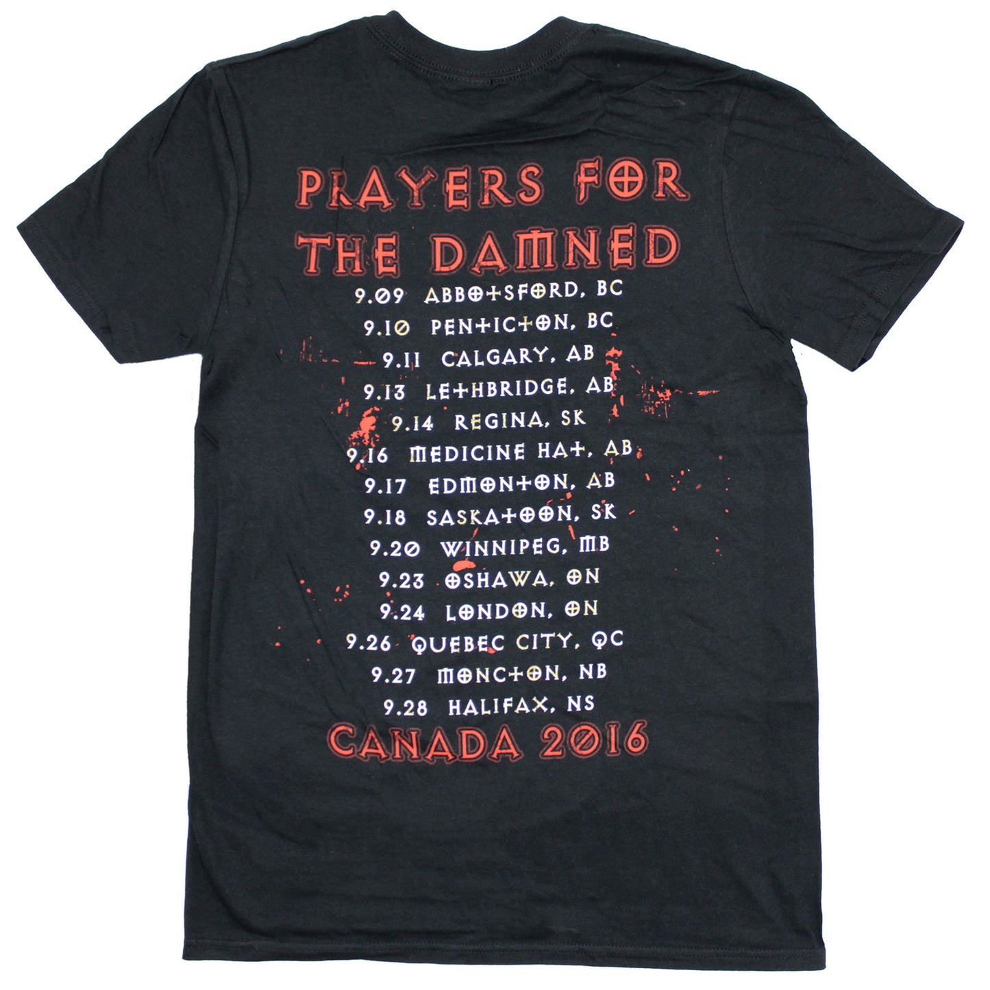 Darkness Skull 2016 Canada Tour Tee T-shirt