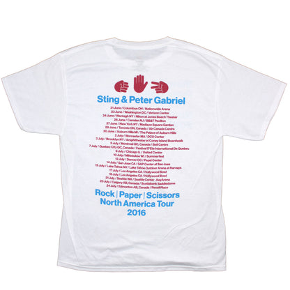 Sting & Peter Gabriel Title & Objects 2016 Tour Tee T-shirt